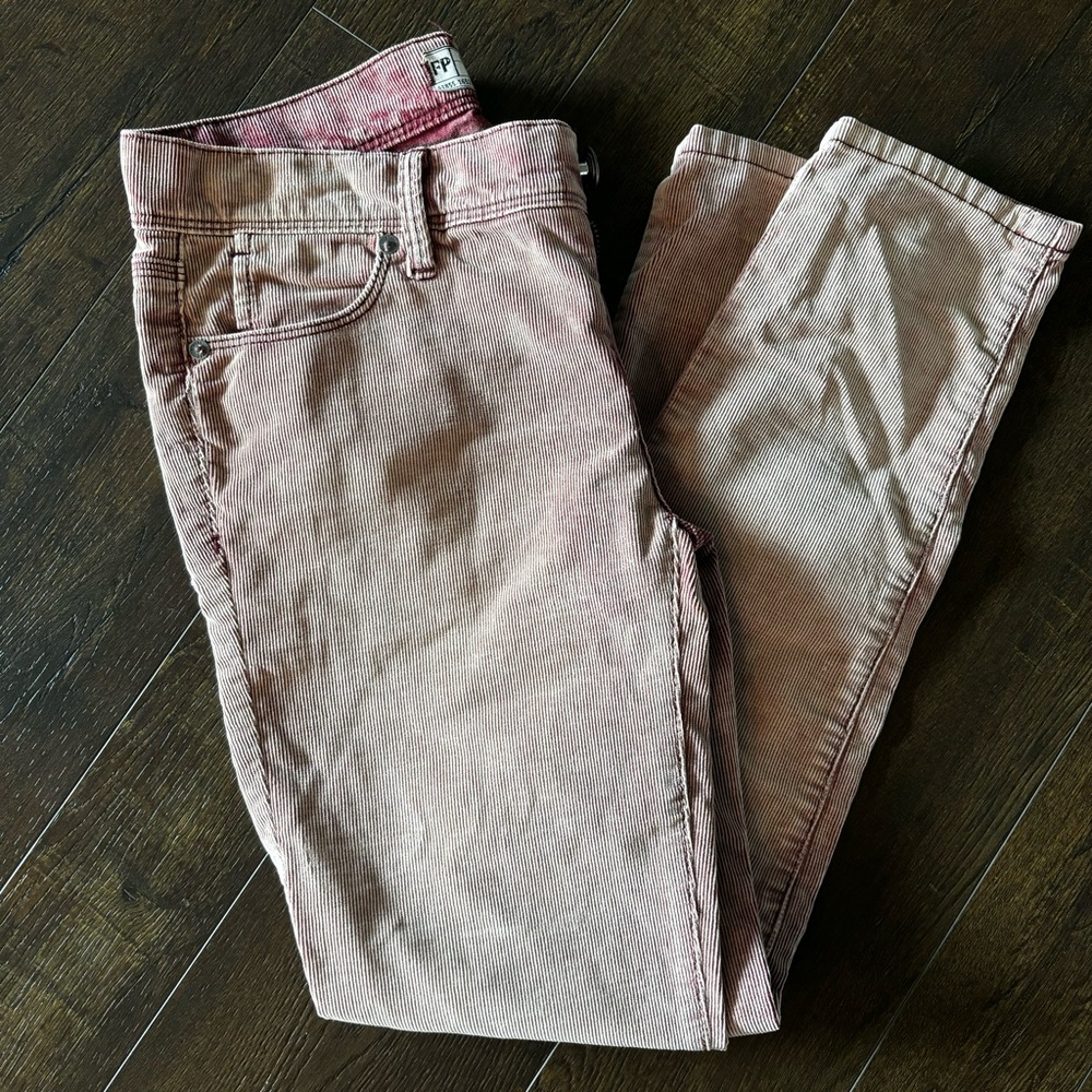Free People Merlot Cords Sz 25